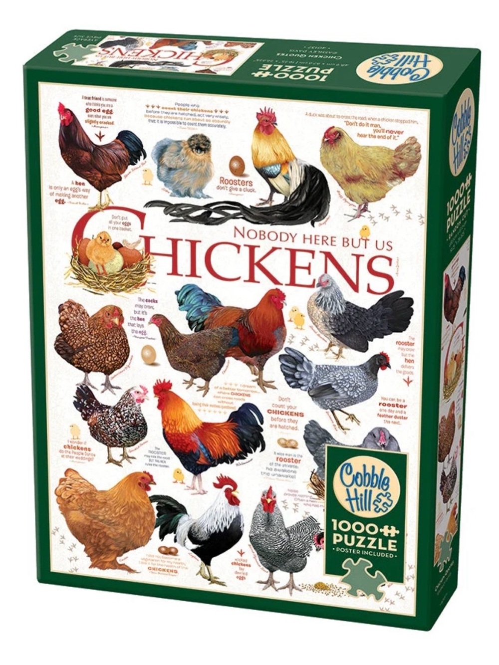 Cobb Hill by New Balance Chickens Jigsaw Puzzle - Multicolor Rooster & Hen Art